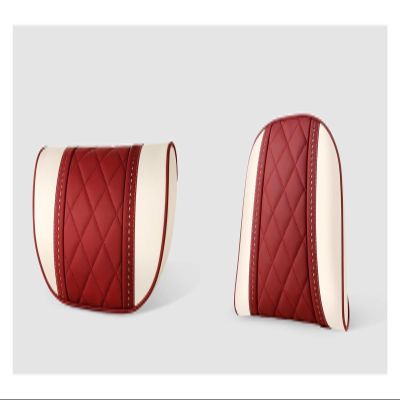 Headrest Luxury Car Pillows Car Travel Neck Rest Pillows Seat Cushion Compatible For Mercedes Benz Maybach S-Class Support NAPPA Leather(Kit 04)