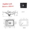 SOLUSTRE Car Trailer Toolbox Lock Theft Prevention Rv Accessory Hitch Lock Key Carbon Steel and Construction view 4