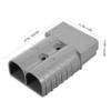 PLAFOPE 350a Power Pole Connector Gray Plug Contacts for Solar Systems Caravans and Heavy-Duty Applications view 2
