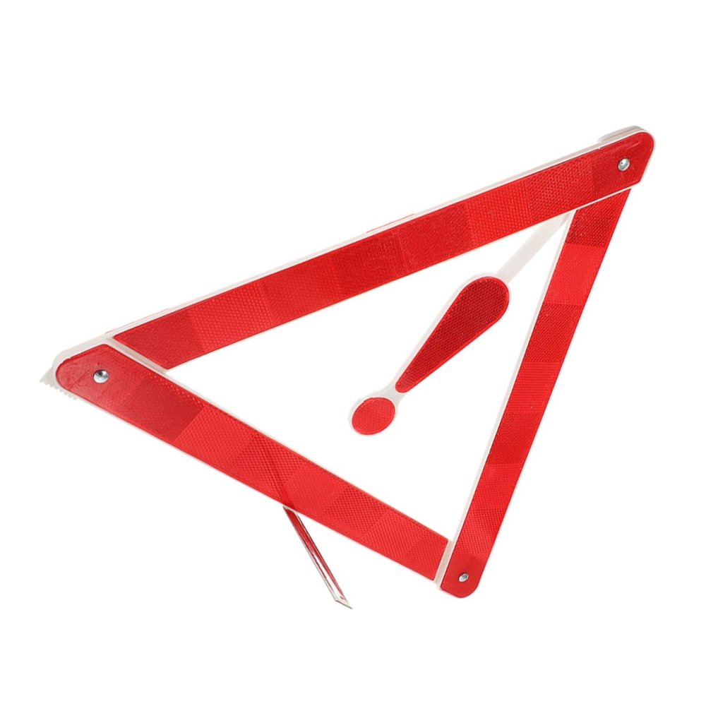 PartyKindom Emergency Reflective Triangle Warning Sign for Vehicles Sturdy Lightweight Car Breakdown Safety Signal for Roadside Assistance Construction Use