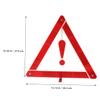 PartyKindom Emergency Reflective Triangle Warning Sign for Vehicles Sturdy Lightweight Car Breakdown Safety Signal for Roadside Assistance Construction Use view 3
