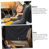 Car Privacy Curtain Divider for Vehicles, Breathable Black Pongee view 2