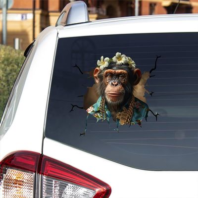 Beuty Monkey Car Decals - Hawaii Lei Vinyl Decal Car Stickers and Decals, Pack of 2 Wall Window Truck Rearview Decal Series 22