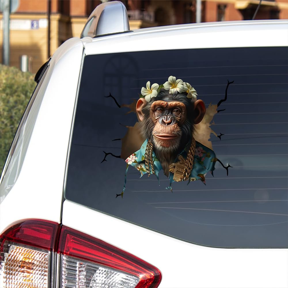Beuty Monkey Car Decals - Hawaii Lei Vinyl Decal Car Stickers and Decals, Pack of 2 Wall Window Truck Rearview Decal Series 22