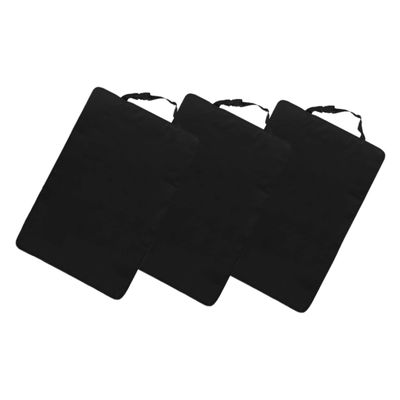 SHOWERORO 3pcs Kick Mats Back Seat Protector Durable Anti-Kick Pad for Car Seats Fit Backseat Organizer for Feet