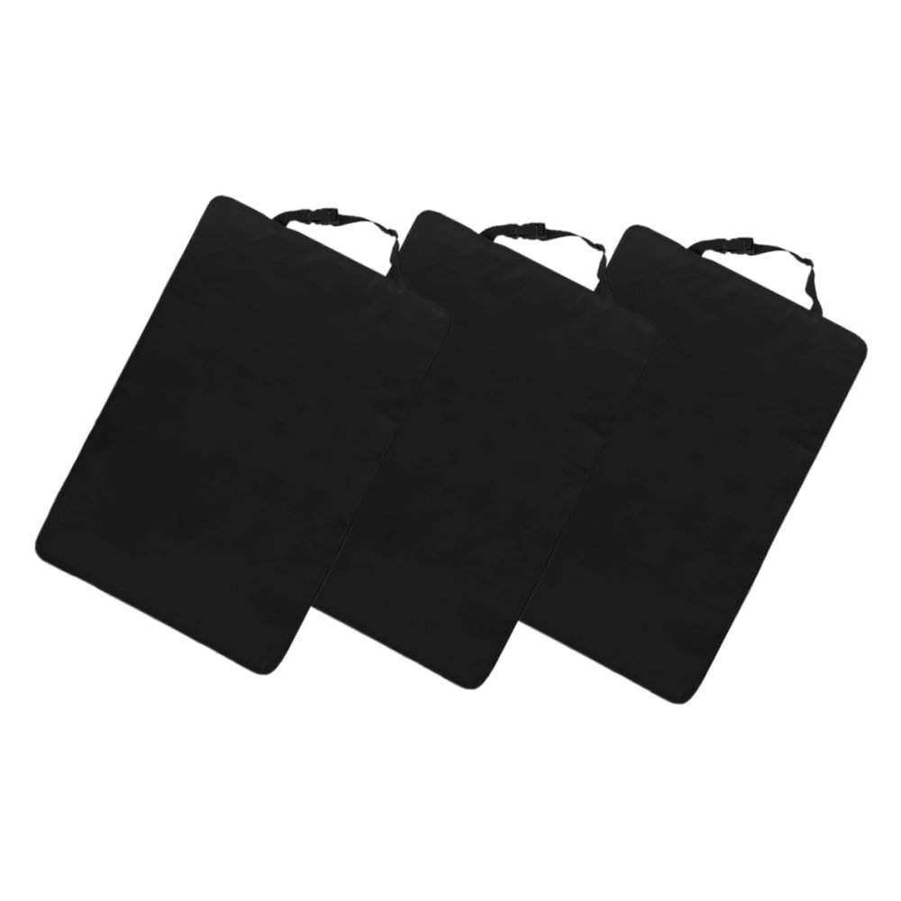 SHOWERORO 3pcs Kick Mats Back Seat Protector Durable Anti-Kick Pad for Car Seats Fit Backseat Organizer for Feet