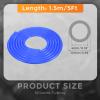DMiotech Silicone Vacuum Tubing Hose Line, 5Ft 5/32"(4mm) Automotive Replacement Vacuum Hose, 3mm Wall Thickness High Temperature Vacuum Tube 130 PSI Max Pressure, Blue view 2