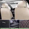 Leather Seat Covers for Toyota Prius v 2012-2016 2017,2 PCs Luxury Car Seat Covers Front Set,Waterproof Seat Protectors Auto Seat Covers,Breathable Interior Cover Seats for Cars(Beige, Pillows) view 3