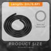 DMiotech Silicone Vacuum Tubing Hose Line, 6.6Ft 3/16"(5mm) Automotive Replacement Vacuum Hose, 2.5mm Wall Thickness High Temperature Vacuum Tube 130 PSI Max Pressure, Black view 2