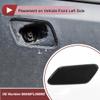 HEROFFIX Front Left Bumper Headlight Washer Nozzle Cover Cap No.86636FL050M2 Bumper Trim Nozzle Cover for Subaru XV Crosstrek 2018-2020 Unpainted Plastic 1 Pc view 3