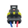 bodateng LIHUA 1/5/10 PCS 3 Pin Automotive Connector Sealed Water Proof Plug with Terminals 282087-1 282105-1(1PCS) view 3