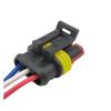 bodateng LIHUA 1/5/10 PCS 3 Pin Automotive Connector Sealed Water Proof Plug with Terminals 282087-1 282105-1(1PCS) view 4