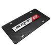 iPick Image for Dodge SRT-8 3D Logo on Real Black Carbon Fiber License Plate view 3