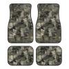 Amzbeauty Camouflage Print Universal Car Mats Front Rear All Seasons Protection Non-Slip Durable Design view 1
