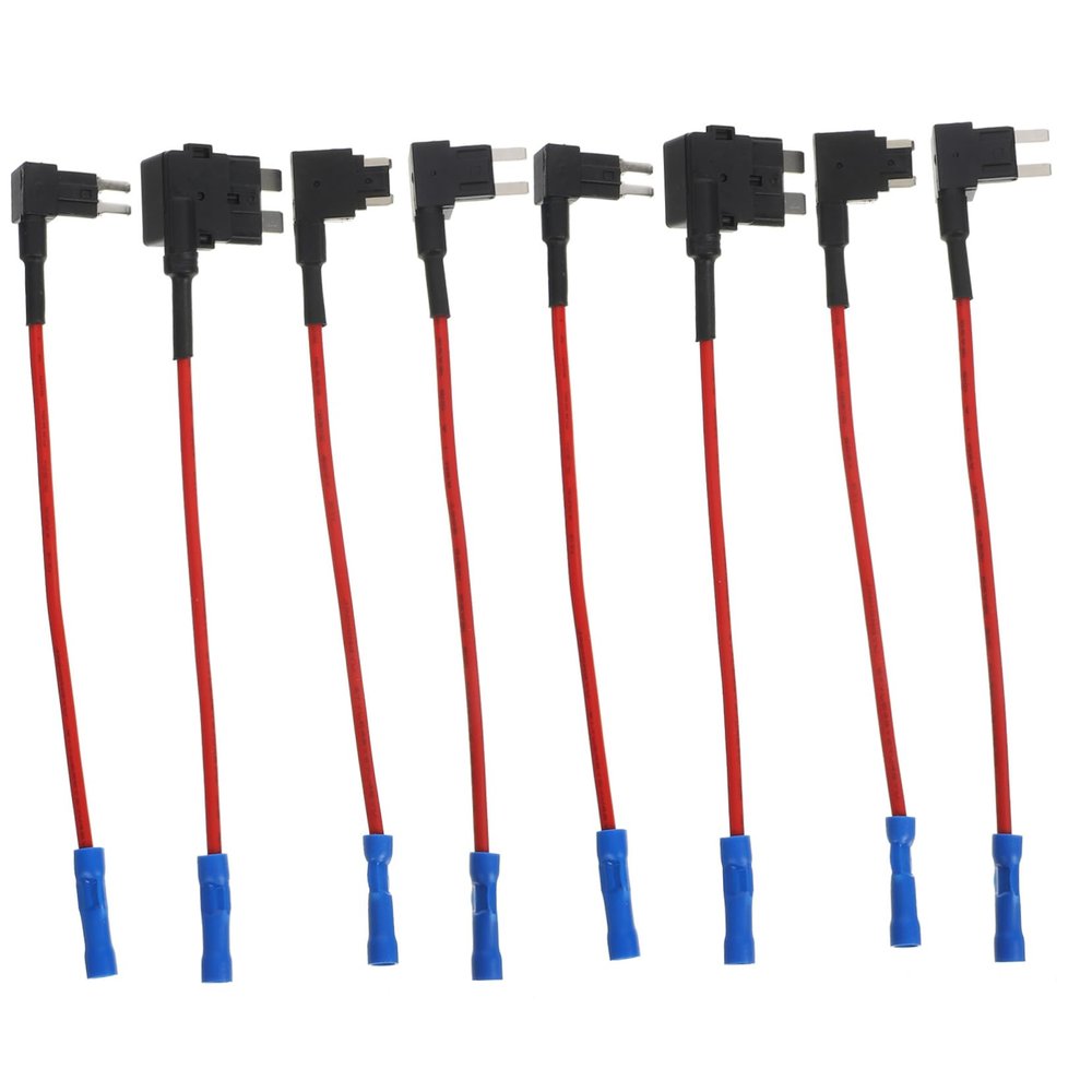 8pcs in Line Fuse Holder Car Fuse Tap Adapter Standard Plug