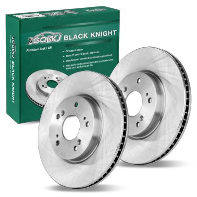 Front Disc Brake Rotors Pair (375mm) for Audi Q7 3.0L 2016 2017 2018 2019