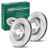 Front Disc Brake Rotors Pair (375mm) for Audi Q7 3.0L 2016 2017 2018 2019 view 1