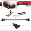 Compatible with GMC Terrain 2010-2017 Fly Model Car Roof Rack Cross Bar Grey Aluminium 2 Bars view 4
