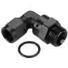 Podavelle 6AN Female Flare Swivel to 8AN -8 ORB Male O-ring Boss 90 Degree Fitting Adapter Aluminum Black view 4