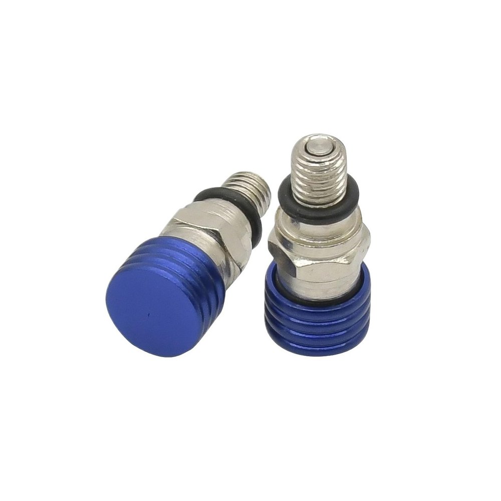 KEXINDIANZI Motorcycle M5*0.8cm Fork Air Bleeder Valve Compatible With Yamaha Suzuki Kawasaki CR YZ WR KX F RM 125 250 450 Dirt Bike Motocross(M5 Blue)
