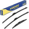 3 wipers Replacement for 2023 2022 2021 2020 2019 2018 Chevy Chevrolet Traverse, Windshield Wiper Blades Original Equipment Replacement - 24"+20"+10" (Set of 3) J HOOK view 1