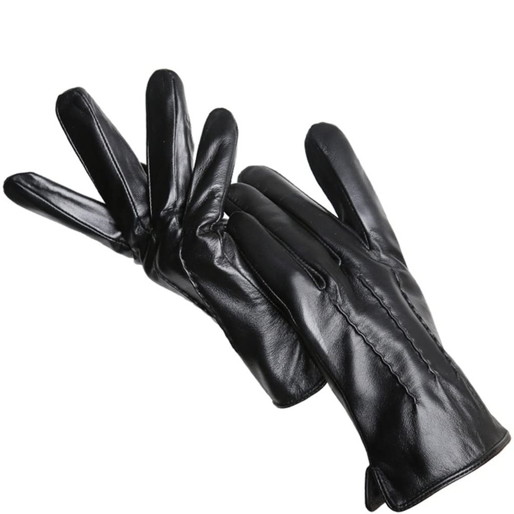 DUYHBAWRS Winter Men's Gloves Motorcycle Driving Leather Gloves Outdoor Men's Leather Gloves(10)