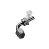 US SHIP -6AN AN6 90 Degree ProClassic Crimp Aluminum Fuel Hose End Fitting Black view 1