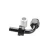US SHIP -6AN AN6 90 Degree ProClassic Crimp Aluminum Fuel Hose End Fitting Black view 2
