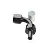 US SHIP -6AN AN6 90 Degree ProClassic Crimp Aluminum Fuel Hose End Fitting Black view 3