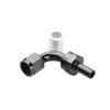US SHIP -6AN AN6 90 Degree ProClassic Crimp Aluminum Fuel Hose End Fitting Black view 4
