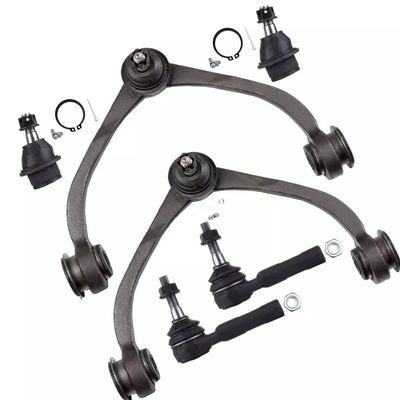 FXiaoy 6pc 2* ES3571 +2* K620006 +2* K80605 For Dodge Dakota Raider 2005-2011 Front Upper Control arms Lower Ball Joint Outer Tie Rods