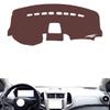 Leather Dashboard Cover Compatible with Chevy Aveo 2011-2013,Dash Board Cover mat Anti-Slip Sun-Proof and dust-Proof(Brown) view 1
