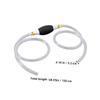 HEALLILY 1.5m Portable Manual Siphon Pump for Transfer Hose for Oil Water Extraction Construction for Automotive Liquid Use view 2