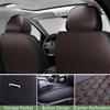 Astira Fit Wrangler Seat Covers for Jeep JK JKU JL JLU 2/4 Door 2007-2024 2025,Luxury Nappa Leather Car Seat Cover Full Set 5 Seats,Waterproof Protectors Breathable Vehicle Chair Covers(Brown) view 4