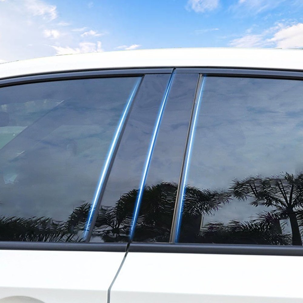 FFIHTY B Pillar Trim Fit for Toyota Avalon 2023 2022 2021 2020 2019 Car Door Window Pillar C-Pillar Trim Anti-Scratch 6 Pieces - Bright Black