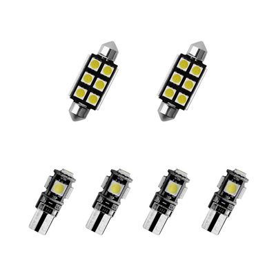 8X-SPEED 6PCS Led Interior Light 5050 bulbs Kit for BMW X6 G06 2019-2023, Used for Car Interior/Indoor Map Dome/Trunk/License Lights, Etc. (White)