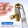 GLEAVI 2pcs Inflator Pump Chuck for Inflatables Quick Connect Release Tire Air Chuck Adapter for Car Truck Bike Motorcycle view 3