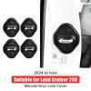 Automotive Silicone Door Lock Cover for 2024-2025 2026 Toyota Land Cruiser 250 1958 Prado LC250 J250 Door Limiter Door Lock Protection Cover Interior Tuning Accessories Supplies view 2