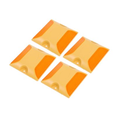 ULTECHNOVO Essential Driveway Safety 4 Pack Road Studs Reflective Strip Stickers for Improved Visibility on Road