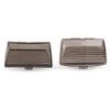 Cnonee1 Pair Mudguard Tip Lighting Lenses Cover Mud Guards Led for Harley for Touring Ultra Classic, Replaces No. 59180-80, 68046-79, 59672-99, Tan view 2