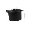 Mikinona Black Round Electric Cable Hatch for Rvs and Yachts Easy to Install Cable Management Cover Stylish and Practical Design for Efficient Wiring view 2