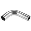 Unifizz 90-Degree Bend Elbow Pipe Tube, 1" OD, 4" x 3.15" Leg, Universal 304 Stainless Steel Exhaust & Air Intake Tube for Car Truck Silver Tone view 1