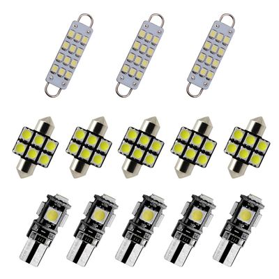 8X-SPEED 13PCS 5050 LED Interior Light Bulbs Kit for Mitsubishi Eclipse MK3 2000-2005, Dome Reading Glove Box Trunk Vanity Mirror Sun Visor Lights