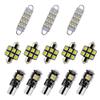 8X-SPEED 13PCS 5050 LED Interior Light Bulbs Kit for Mitsubishi Eclipse MK3 2000-2005, Dome Reading Glove Box Trunk Vanity Mirror Sun Visor Lights view 1