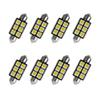 8X-SPEED 8PCS Led Interior Light Bulb 5050 Chip For Kia Niro MK2 2021present Done Read Glove Box Trunk Vanity Mirror Sun Visor Light view 1