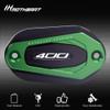 MotHeart Motorcycle Brake Fluid Reservoir Cap for Ninja 400 2018-2026 CNC Front Master Cylinder Cover Ninja 400 Accessories (Green) view 4