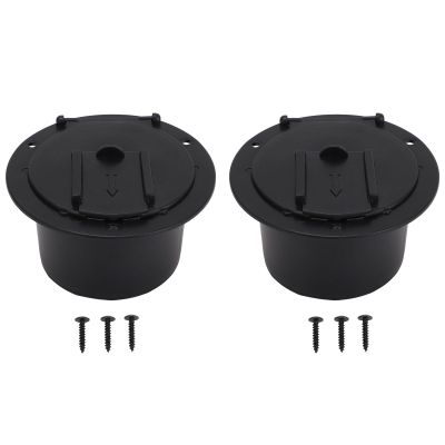 LiebeWH 2 Set RV Round Power Cord Hatch RV Electrical Cable Hatch Accessories for Electrical Components