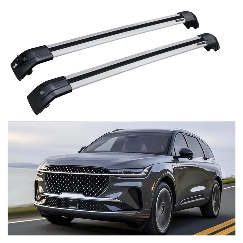 Compatible with Lincoln Nautilus CDX707 2023 2024 Cross Bars Crossbars Roof Rail Rack