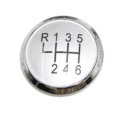 MDSMBK 5/6 Speed Gear Lever Stick Gaiter Boot Cover for VW/Transporter T5 T5.1 Gp 2003-2011 Car Gear Shift Knob-6 Speed Silver