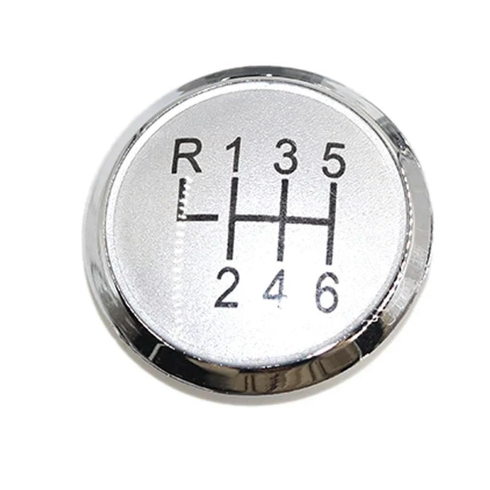 MDSMBK 5/6 Speed Gear Lever Stick Gaiter Boot Cover for VW/Transporter T5 T5.1 Gp 2003-2011 Car Gear Shift Knob-6 Speed Silver